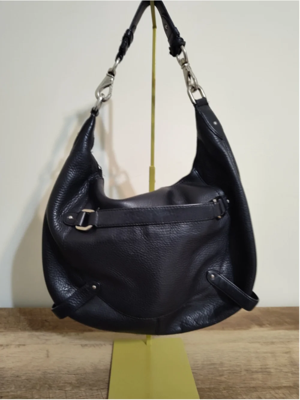 Women's Cole Haan Black Leather Hobo Bag One Size